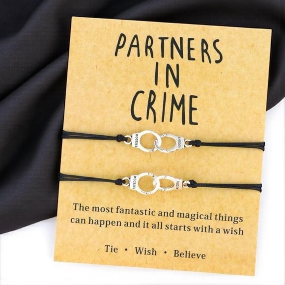 Besties for Life: Partners in Crime Bracelet Set! NWT Jewelry - Picture 7 of 7